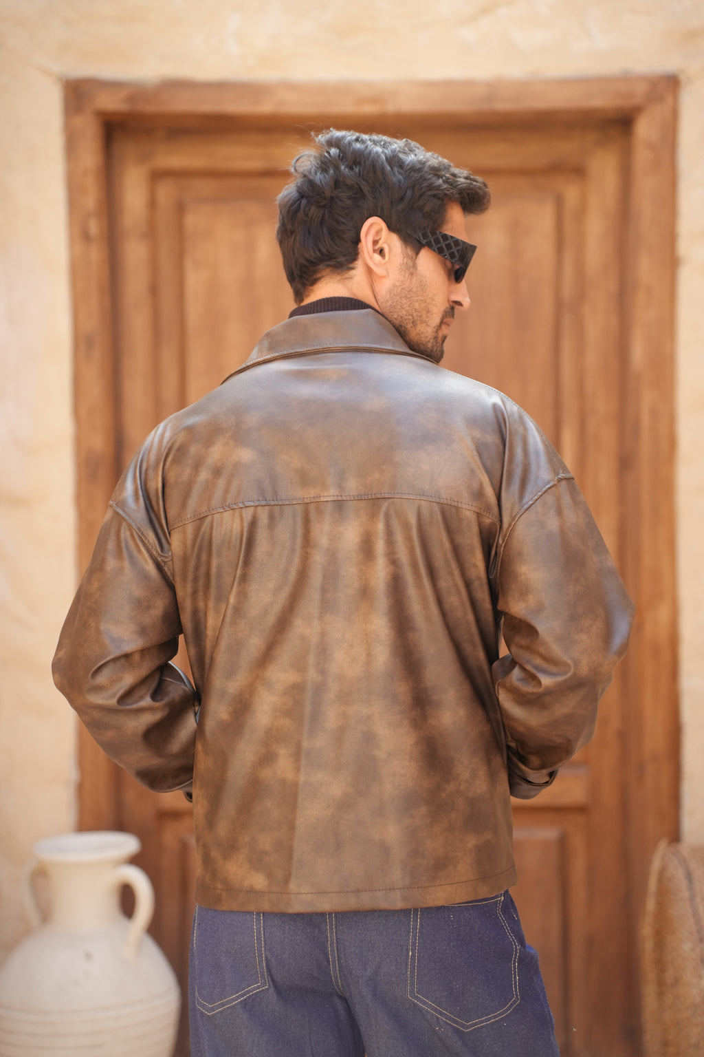Stealth Brown Leather Jacket